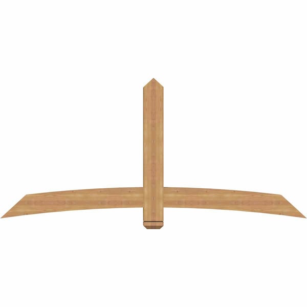 Ekena Millwork Bellingham Timber Gable Bracket, Western Red Cedar, 84"W x 38"H x 3 1/2"D x 5 1/2"F, 11/12 Pitch GBW084X38X0406BEL00SWR - main